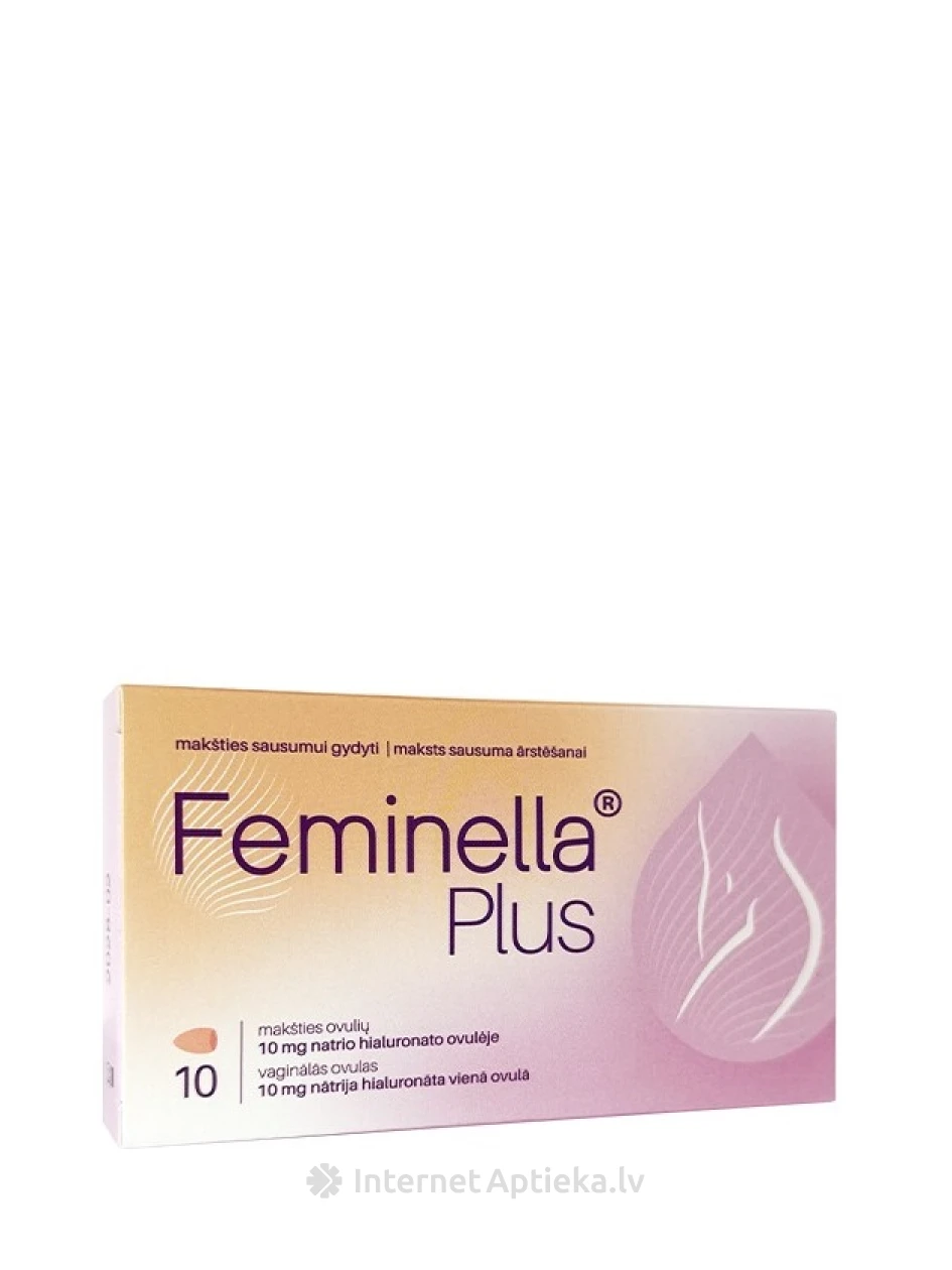 Feminella Plus vaginālās ovulas, 10 gb. | internetaptieka.lv