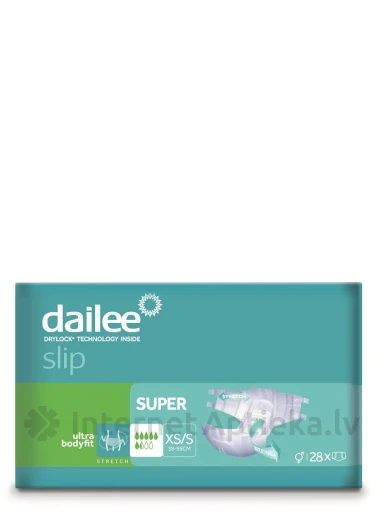 Dailee slip super XS / S подгузники, 28 шт. | internetaptieka.lv