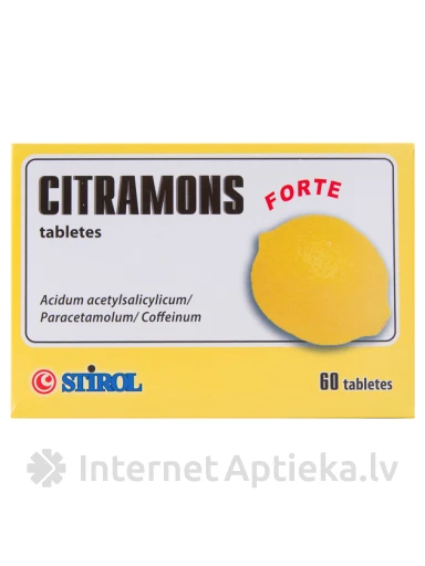 Citramon forte, 60 tabletti | internetaptieka.lv