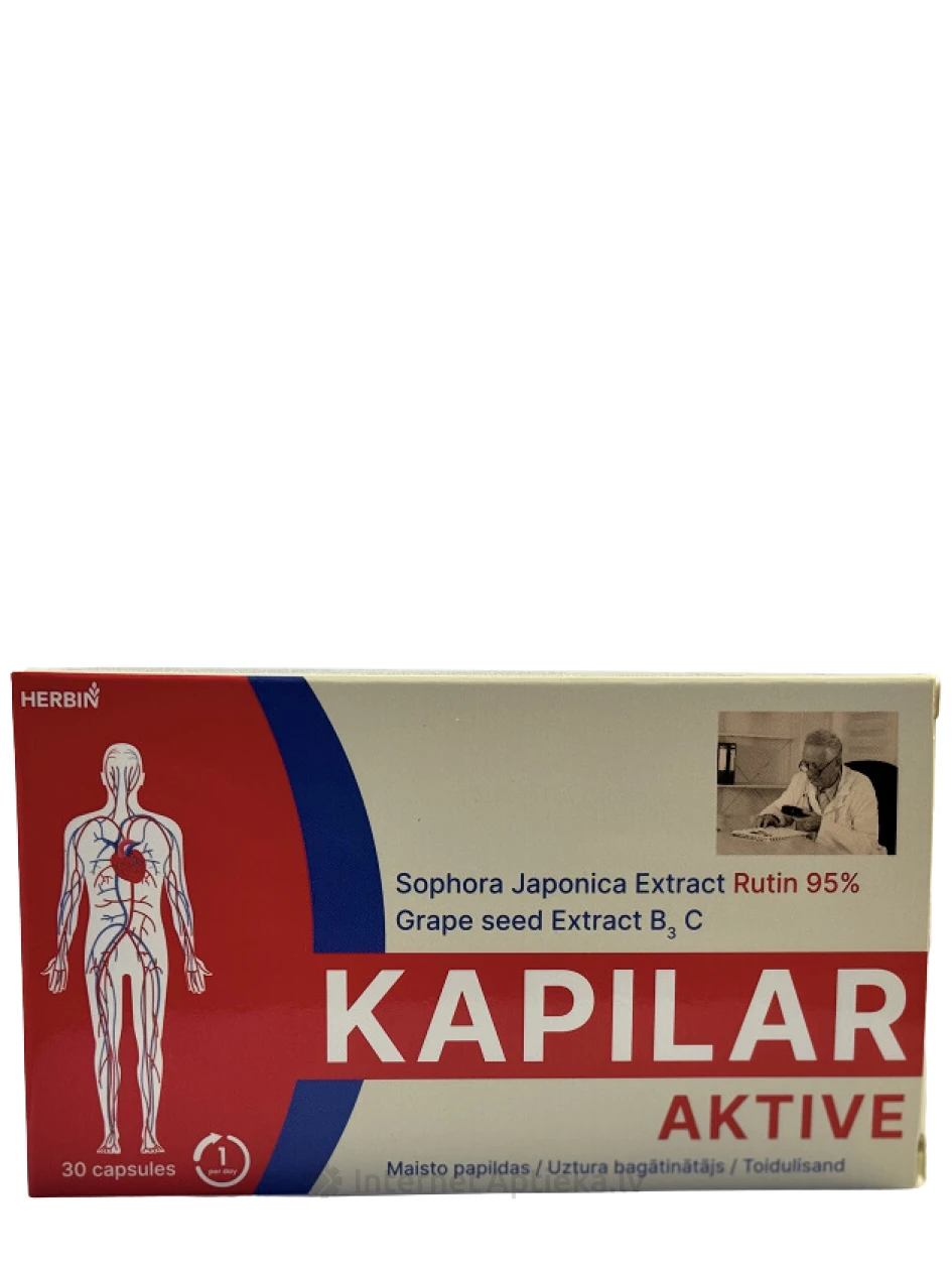 Kapilar Aktive, 30 kapslit | internetaptieka.lv