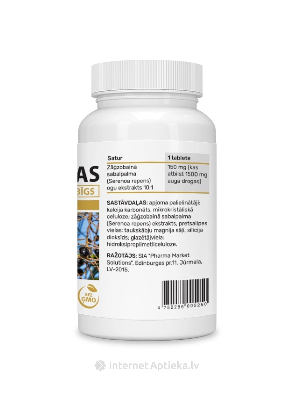 Saagpalmi ekstrakt, 30 tabletti | internetaptieka.lv