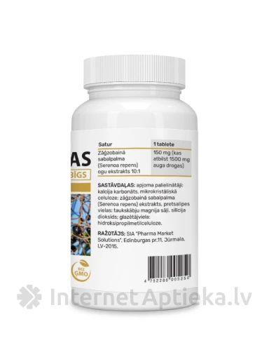 Saagpalmi ekstrakt, 30 tabletti | internetaptieka.lv