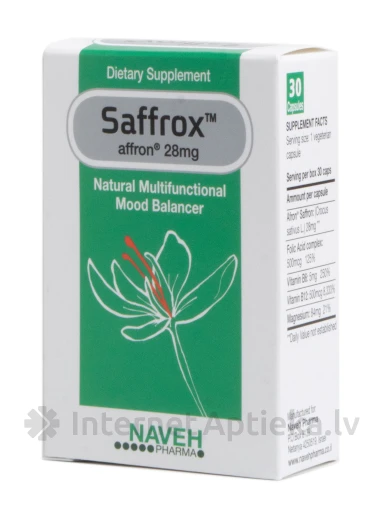 Saffrox, 30 kapsulas | internetaptieka.lv