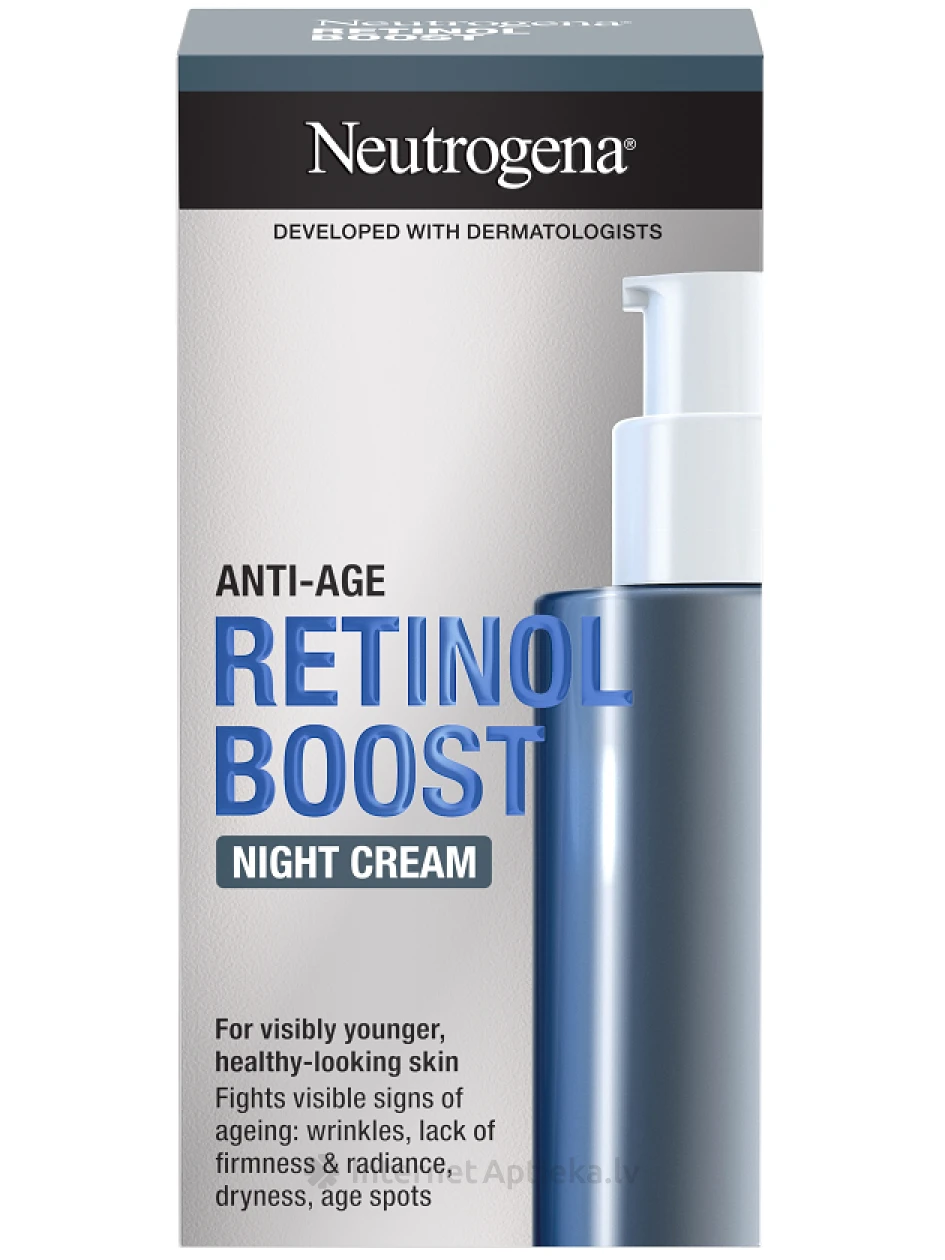 NEUTROGENA Anti-Age Retinol Boost öökreem näole, 50 ml | internetaptieka.lv