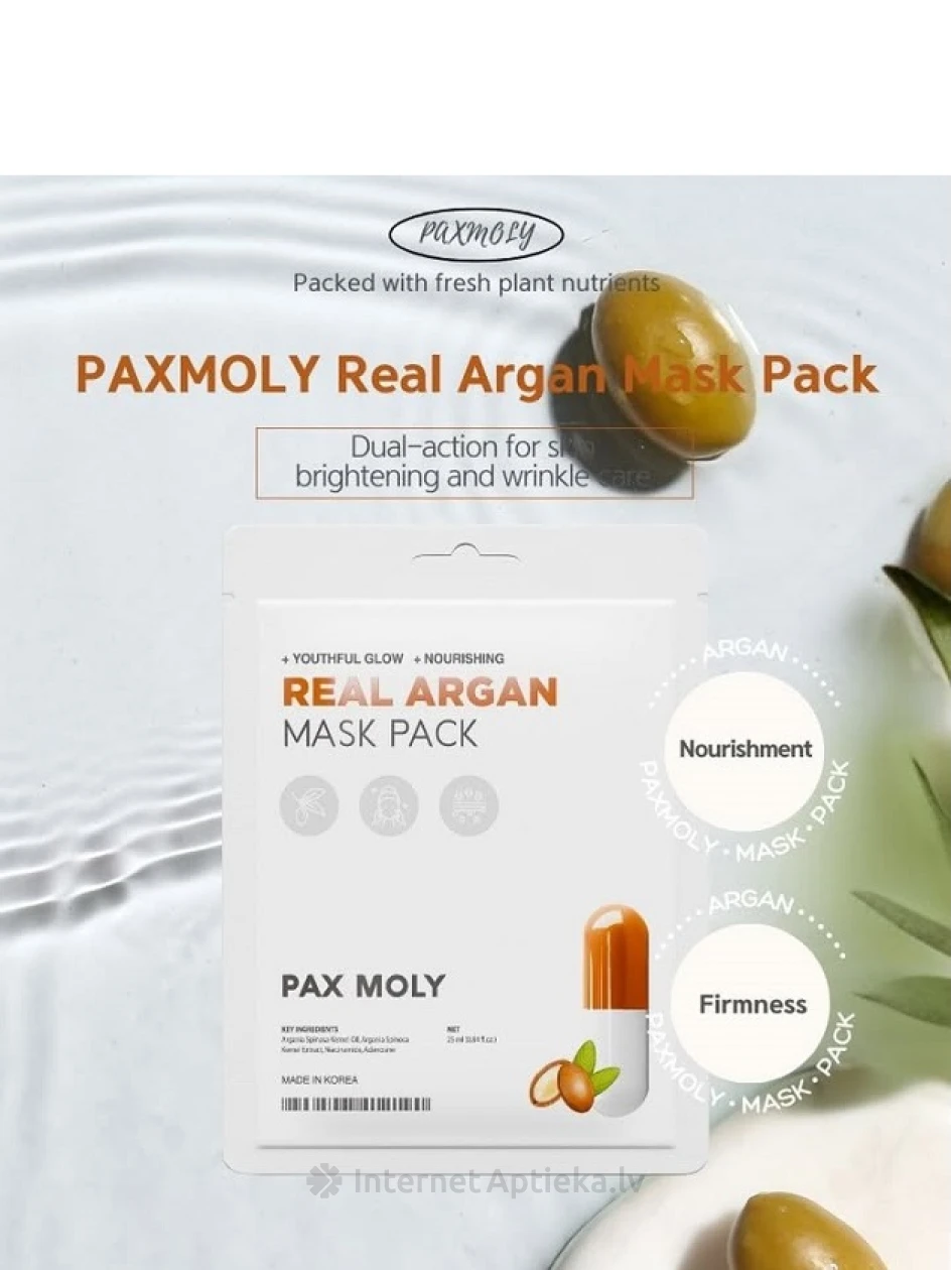PAX MOLY Real Argan Näomask, 25 ml | internetaptieka.lv