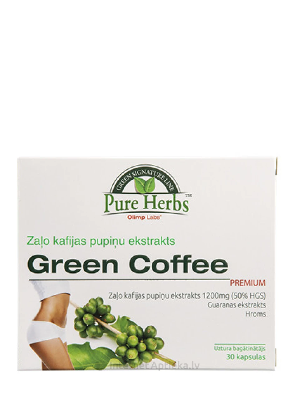 Olimp Labs Green Coffee Premium zaļo kafijas pupiņu ekstrakts, 30 kapsulas | internetaptieka.lv