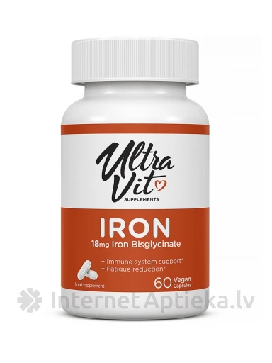 ULTRAVIT Iron, 60 капсул | internetaptieka.lv