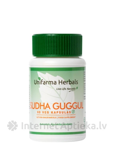 Unifarma Herbals Sudha Guggul veg капсулы, 60 шт. | internetaptieka.lv