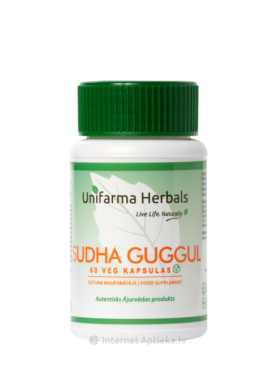Unifarma Herbals Sudha Guggul veg капсулы, 60 шт. | internetaptieka.lv