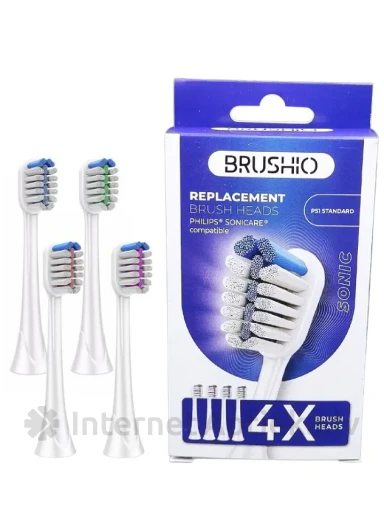 Brushio maināmie standarta uzgaļi saderīgi ar Philips, 4 gb. | internetaptieka.lv