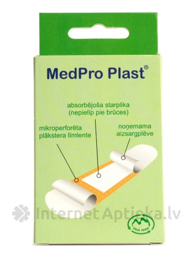 MedPro Asorti - водостойкие пластыри, 20 шт. | internetaptieka.lv