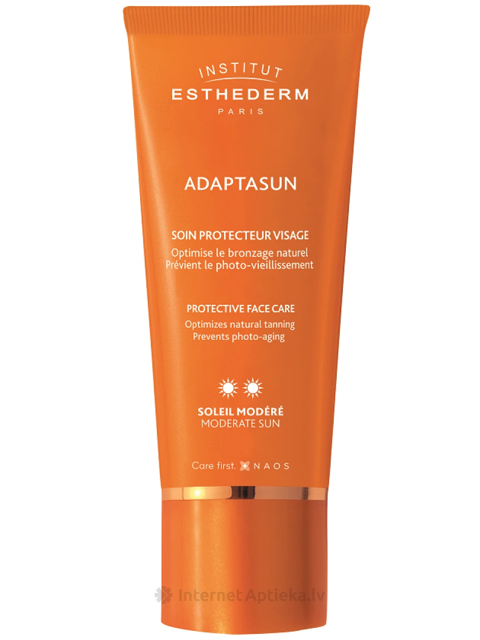 Institut Esthederm Adaptasun солнцезащитный крем для лица Moderate Sun, 50 мл | internetaptieka.lv