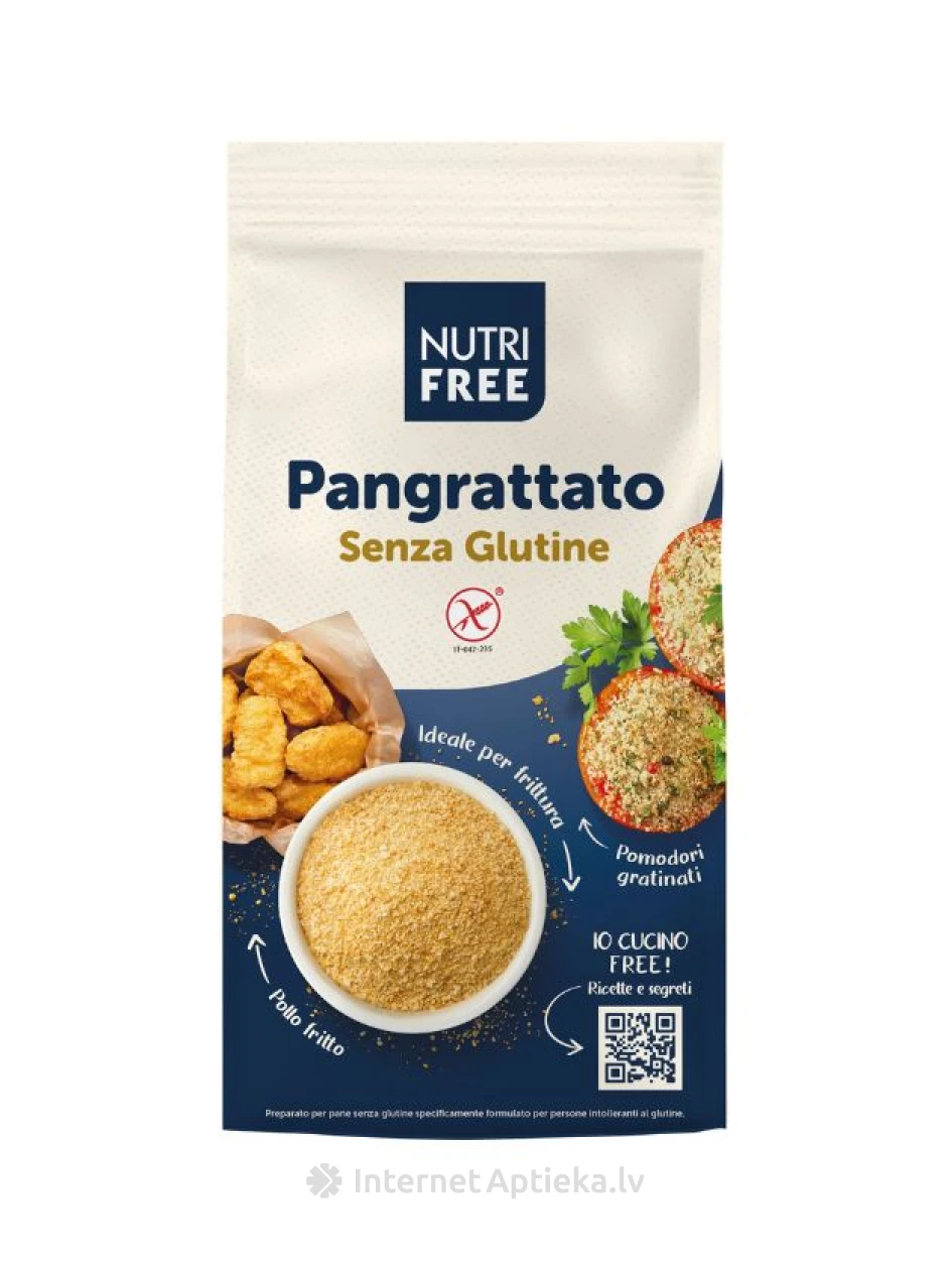 NUTRIFREE PANGRATTATO 500g gluteenivaba riivsaia, 500g | internetaptieka.lv