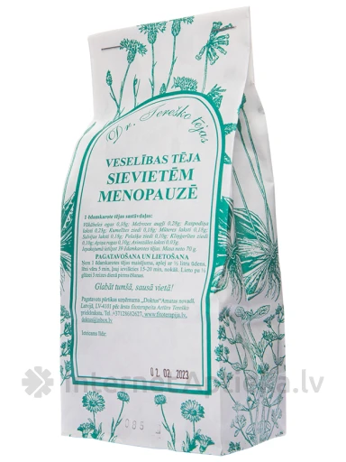 Dr.Tereško Veselības tēja sievietēm menopauzē, 70 g | internetaptieka.lv
