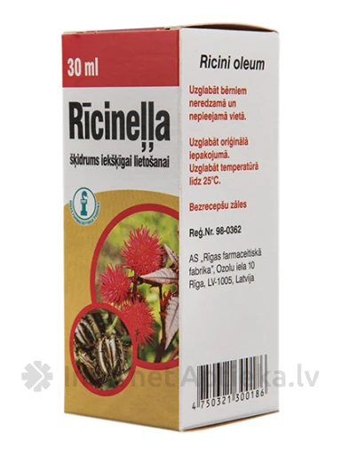 Rīcineļļa, 30 ml | internetaptieka.lv