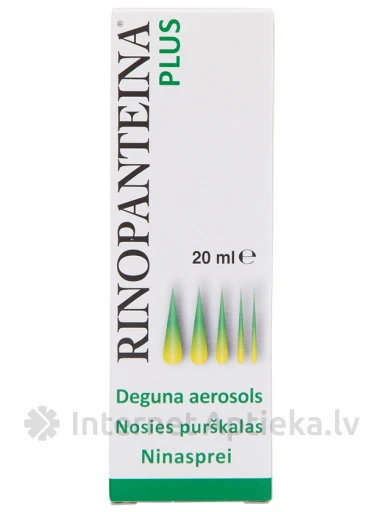 Rinopanteina Plus аэрозоль для носа, 20 мл | internetaptieka.lv