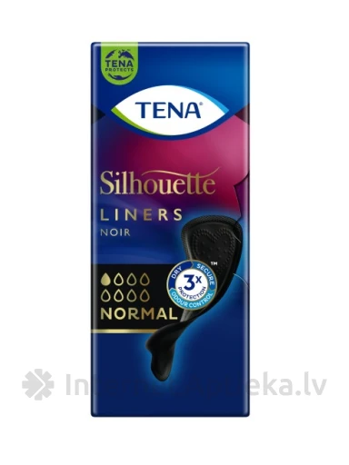 TENA Silhouette Tavalised mustad sisetükid, 26 tk. | internetaptieka.lv
