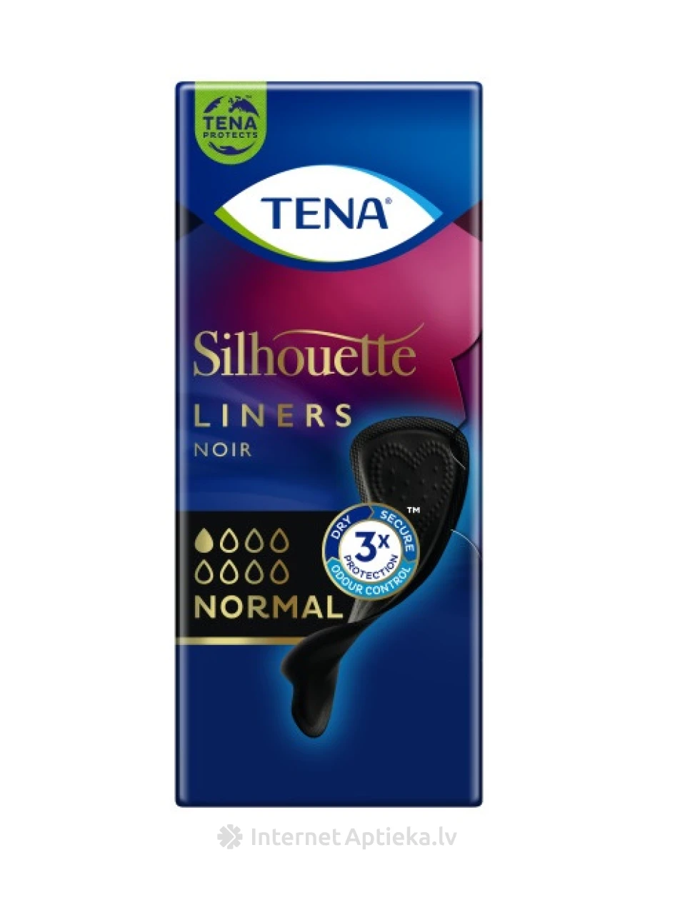 TENA Silhouette Normal Прокладки черного цвета, 26 шт. | internetaptieka.lv