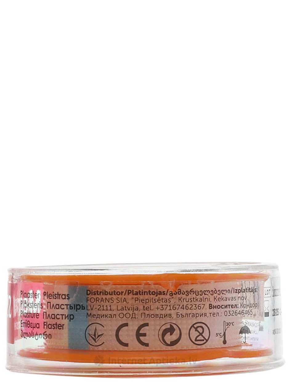 Прозрачный пластырь 1,25 см x 500 см, 1 шт. | internetaptieka.lv