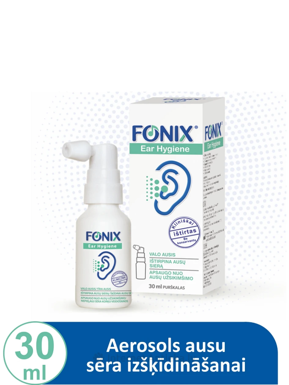 Fonixi kõrvahügieeni aerosool, 30 ml | internetaptieka.lv