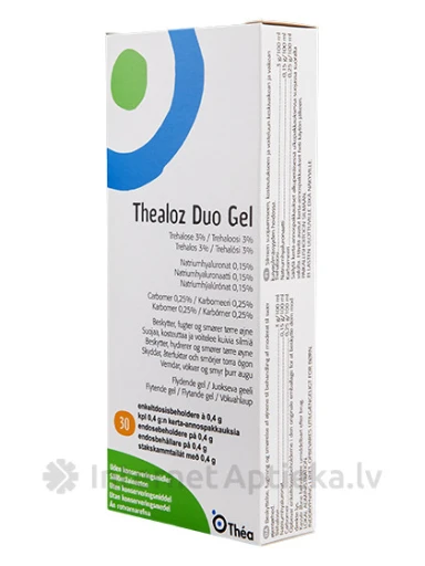 Thealoz Duo geel-niisutavad silmatilgad, 30 unidoosi | internetaptieka.lv