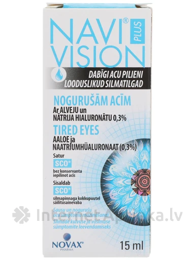Navivision Plus Tired eyes глазные капли, 15 мл | internetaptieka.lv
