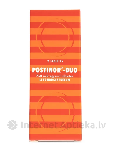 Postinor-Duo, 2 tabletes | internetaptieka.lv