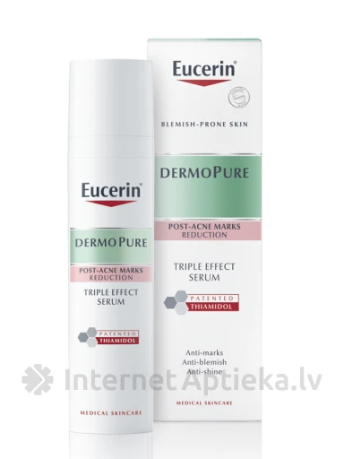 Eucerin DERMOPURE Triple Effect seerum aknejärgsele nahale, 40 ml | internetaptieka.lv