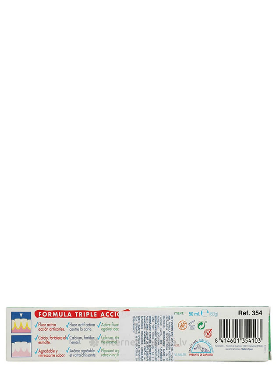 Foramen Junior hambaravi geel-hambapasta kaltsiumiga, 50 ml | internetaptieka.lv