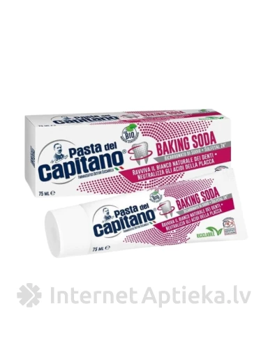 Pasta del Capitano zobu pasta ar sodu, 75 ml | internetaptieka.lv