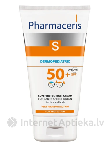 Pharmaceris SPF50 päikesekaitsekreem lastele, 125 ml | internetaptieka.lv