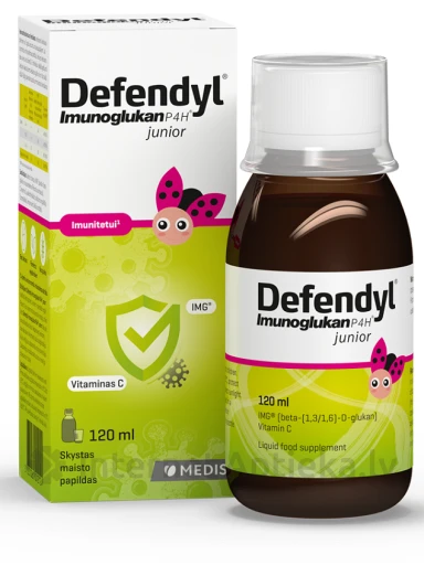 Defendyl Imunoglukan P4H juunior, 120 ml | internetaptieka.lv