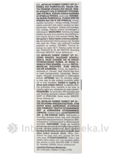 La Roche Posay Anthelios Aizsarglīdzeklis sejai pret pigmentāciju, 50 ml | internetaptieka.lv