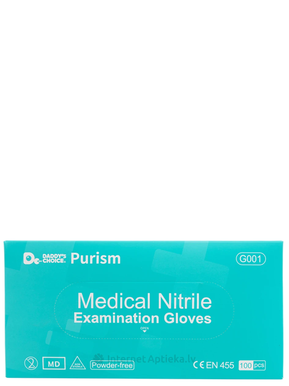 Cimdi nitrila bez pūdera, nester. zili, L, 100 gb. | internetaptieka.lv