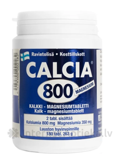Calcia 800, 180 таблеток | internetaptieka.lv