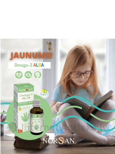 NORSAN Omega-3 ALGA ar citronu garšu, 50 ml | internetaptieka.lv