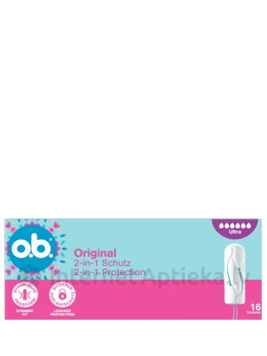 OB Hügieenilised tampoonid Original Ultra, 16 tk | internetaptieka.lv