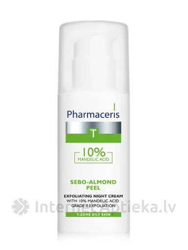 Pharmaceris T Sebo-Almond Peel 10% nakts krēms, 50 ml | internetaptieka.lv