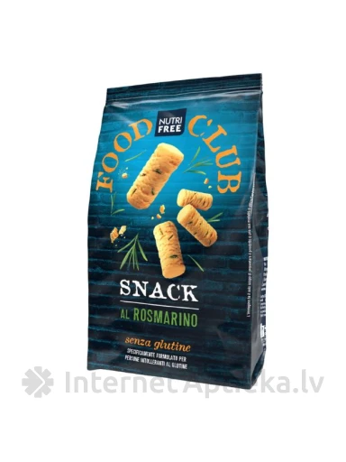 NUTRIFREE SNACK AL ROSMARINO bezglutēna uzkoda ar rozmarīnu, 100 g | internetaptieka.lv