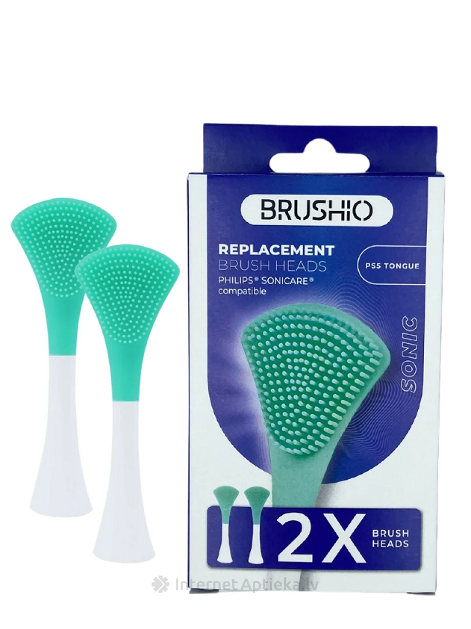 Brushio mēles tīrītājs saderīgs ar Philips Sonicare, 2 gb. | internetaptieka.lv