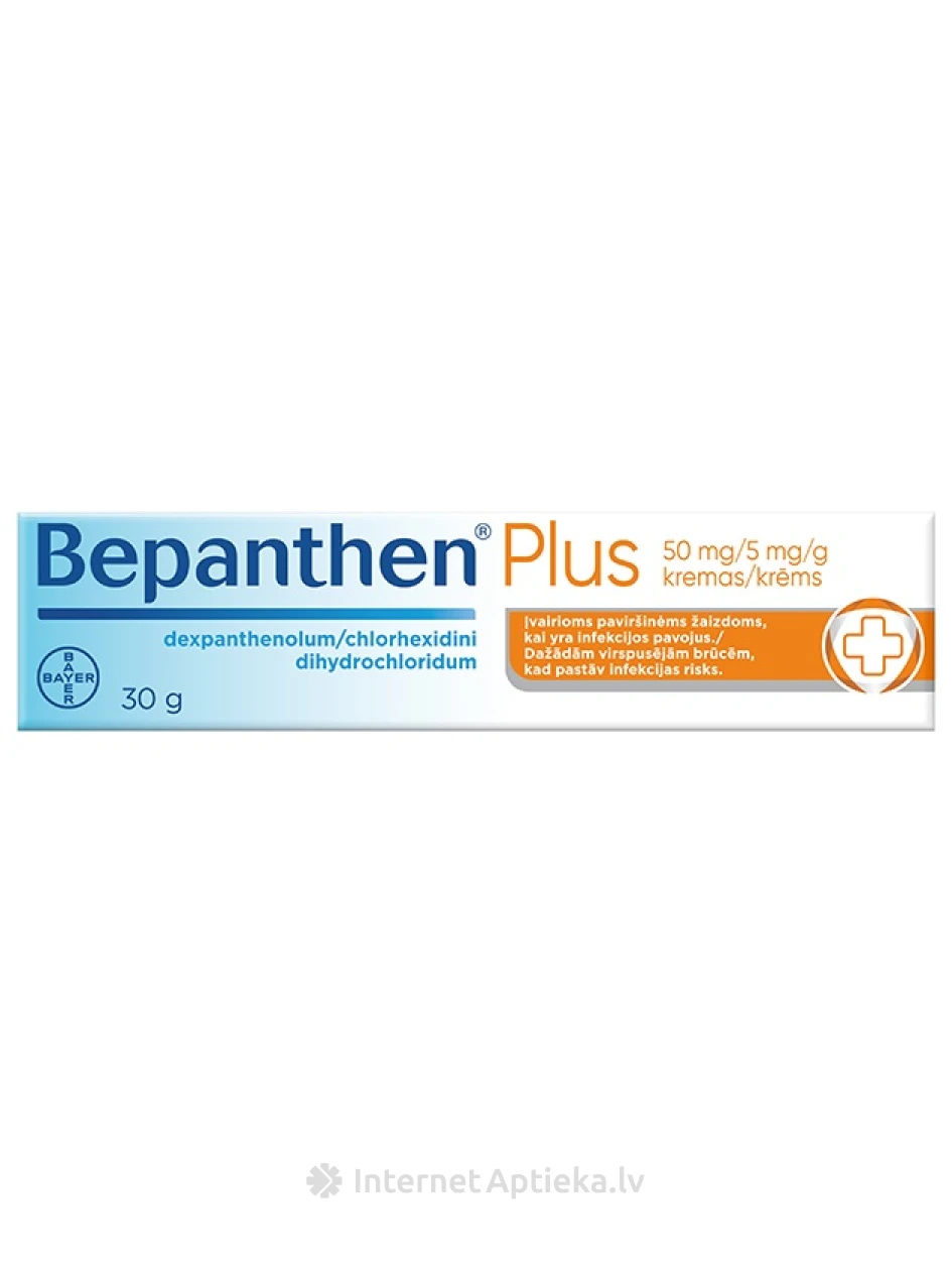 Bepanthen Plus 50 mg/5mg/ krēms, 30 g | internetaptieka.lv