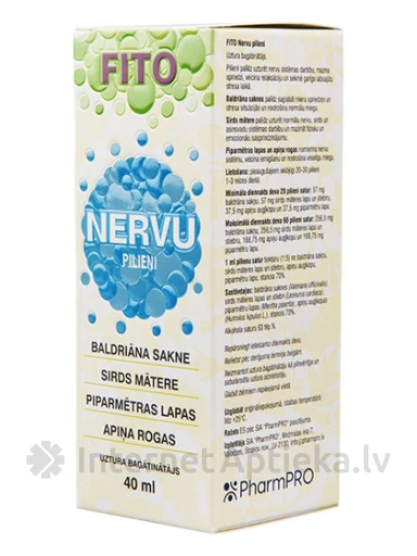 FITO Капли для нервной системы, 40 мл | internetaptieka.lv