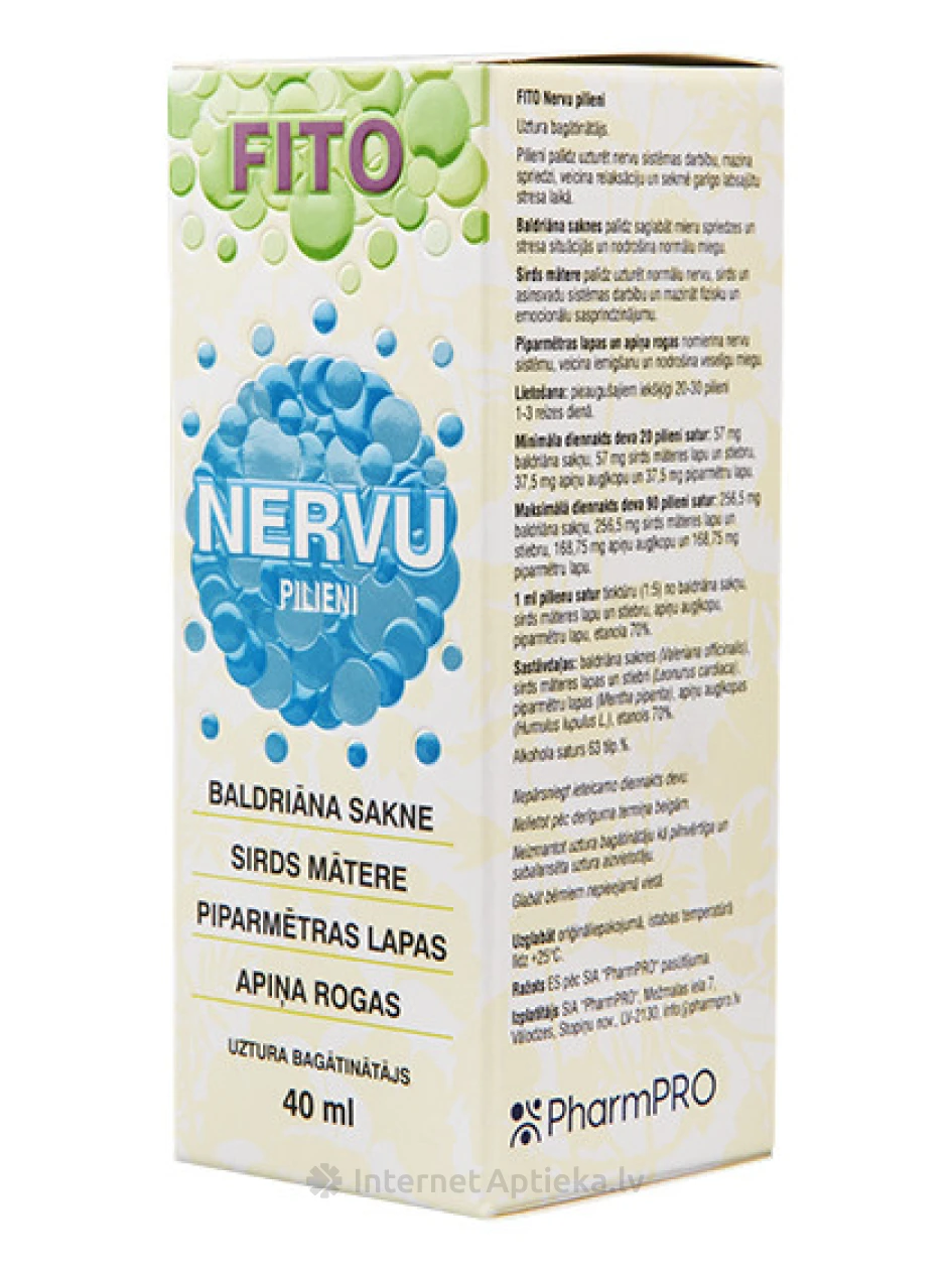 FITO Капли для нервной системы, 40 мл | internetaptieka.lv
