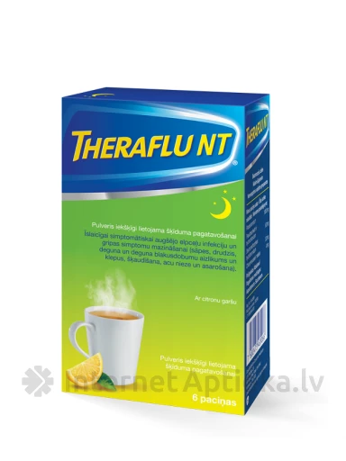 Theraflu NT pulveris pirms miega, 6 paciņas | internetaptieka.lv