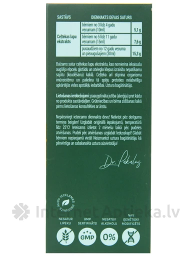 Dr.Pakalns Ceļtekas balzams, 120 ml | internetaptieka.lv