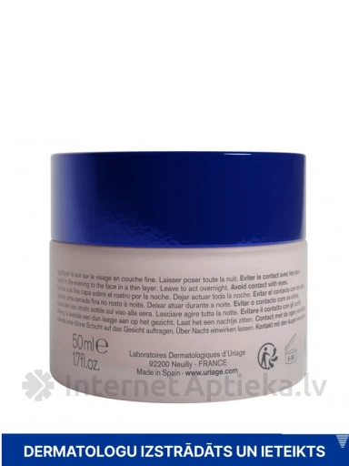 URIAGE AGE ABSOLU reģenerējoša nakts sejas maska, 50 ml | internetaptieka.lv