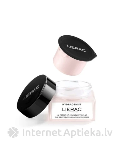 LIERAC HYDRAGENIST mitrinošs krēms normālai un sausai sejas ādai, refils, 50 ml | internetaptieka.lv
