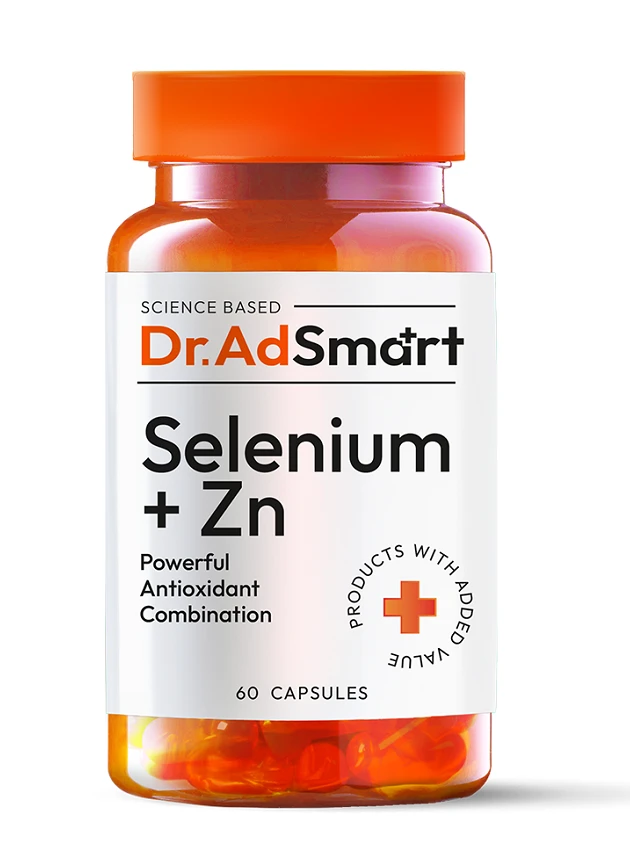 Dr.AD Smart Selenium + Zn kapsulas, 60 gab.