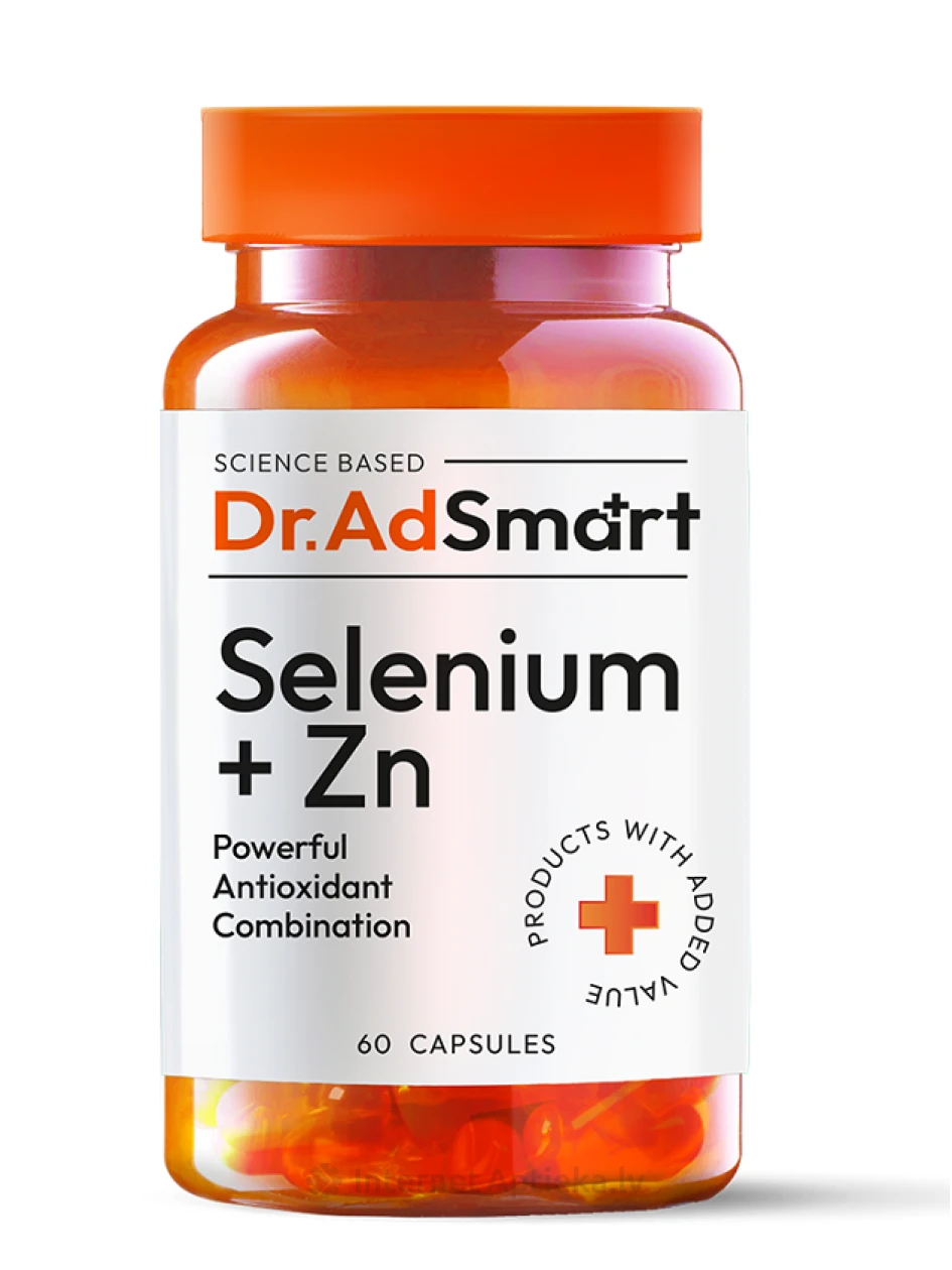 Dr. AD Smart Selenium + Zn kapsulas, 60 gb. | internetaptieka.lv