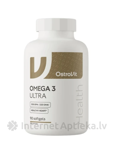 OstroVit Omega3 Ultra kapsulas, 90 gb. | internetaptieka.lv